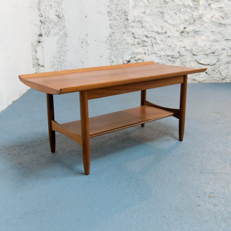 Vintage Scandinavian Coffee Table White & Newton - 1960s