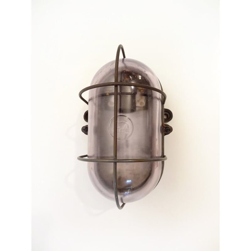 Vintage industrial wall lamp - 1940s