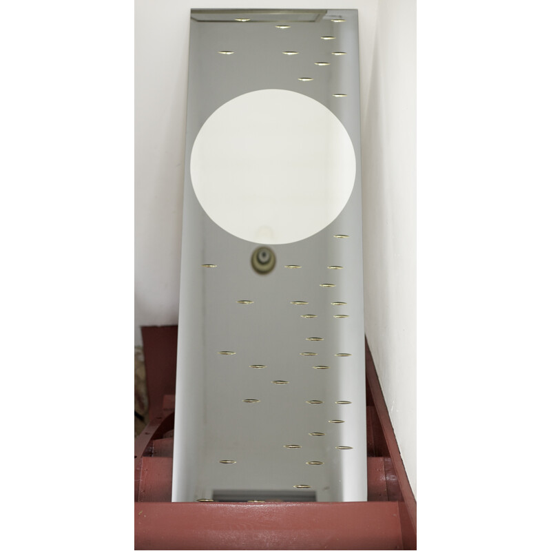 Large Kinetic Wall Mirror by Marly frères - 1950s
