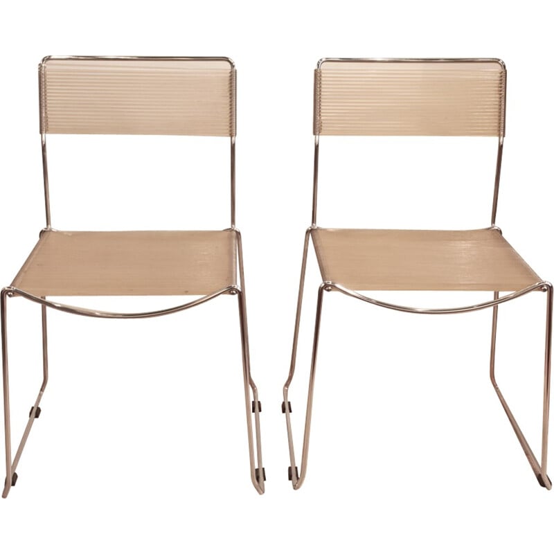 Paire de chaises vintage Scoubidou - 1970
