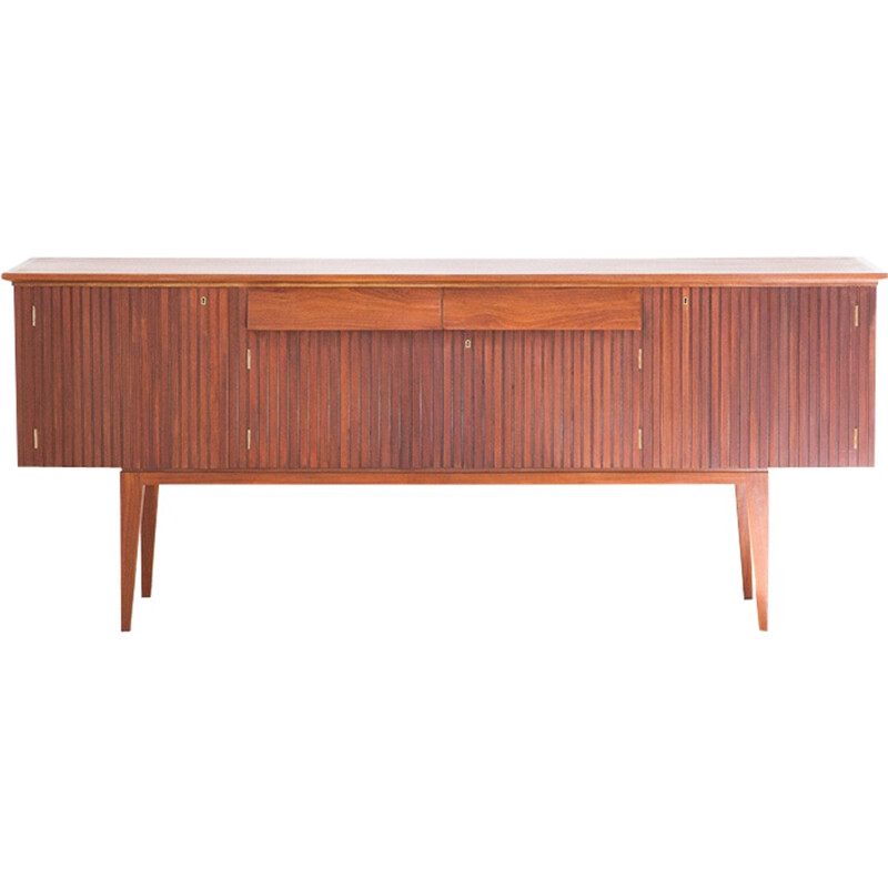 Italian vintage mahogany sideboard - 1950s