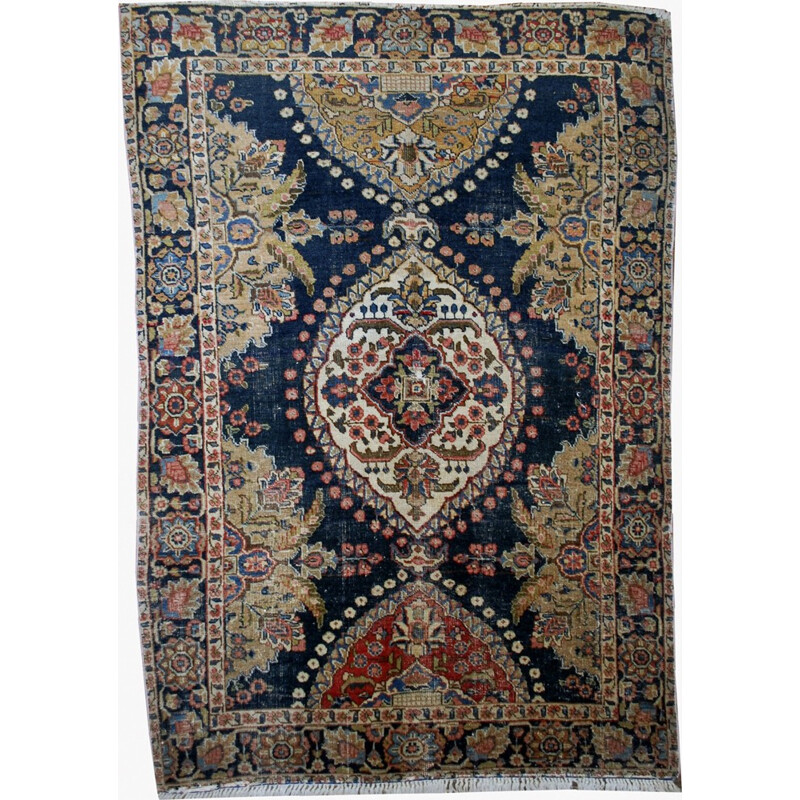 Hand made vintage rug by Persian Malayer - 1930s