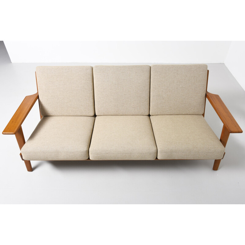 GE-290 3-seat sofa in teak by Hans J. Wegner for Getama - 1950s