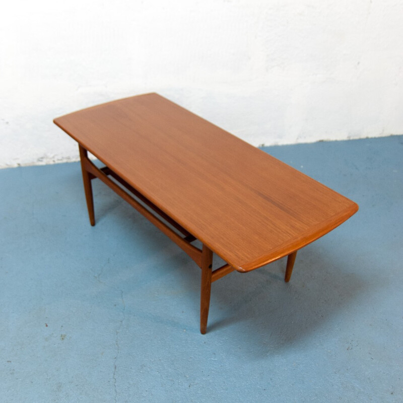 Big vintage scandinavian coffee table - 1960s