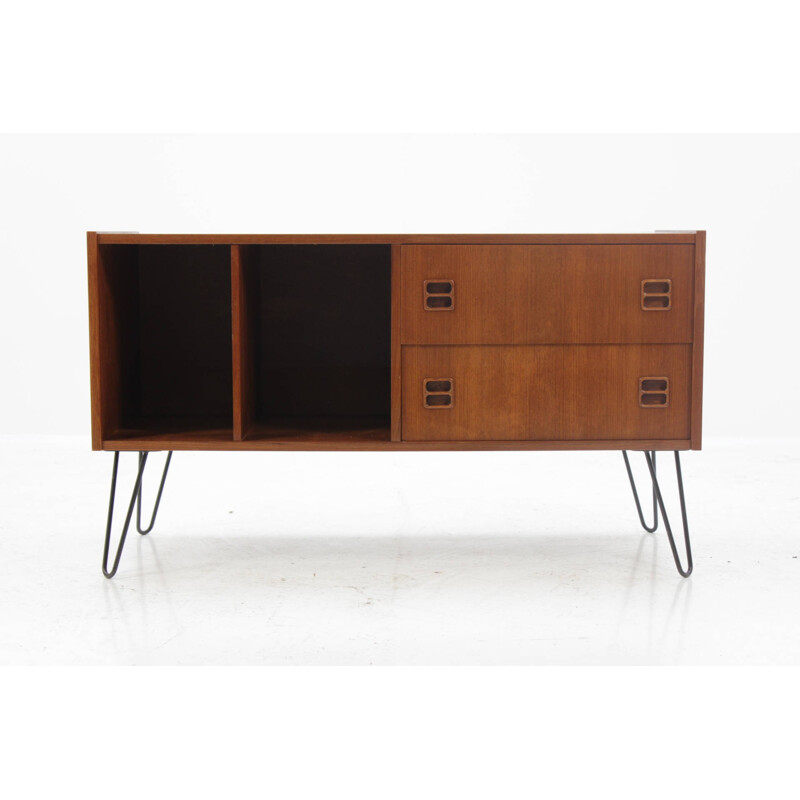 Vintage Danish Teak TV Stand Cabinet - 1960s