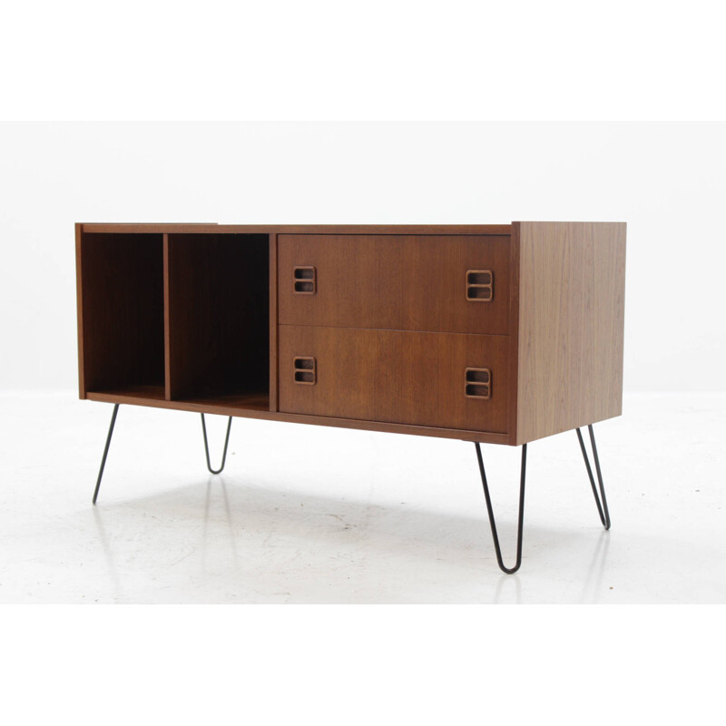 Vintage Danish Teak TV Stand Cabinet - 1960s