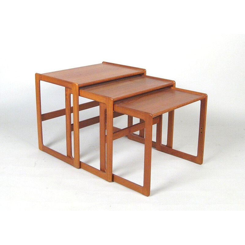 Scandinavian design teak Nesting coffee table - 1950s