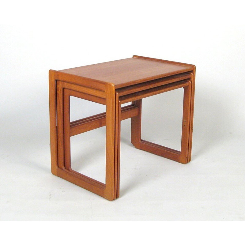 Scandinavian design teak Nesting coffee table - 1950s
