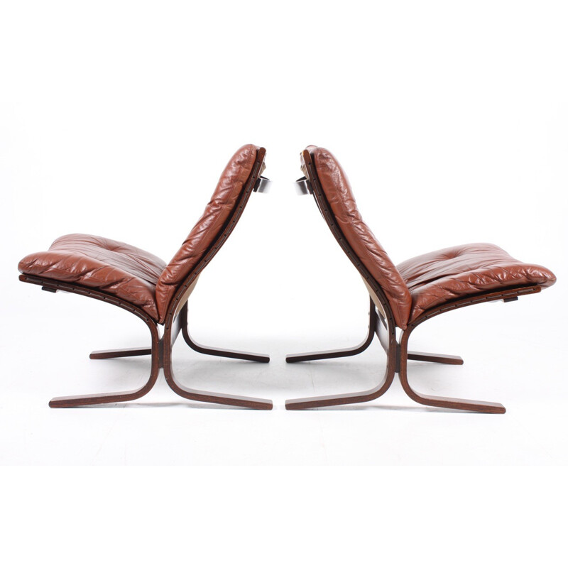 Paire de fauteuils lounge de Ingmar Relling - 1965