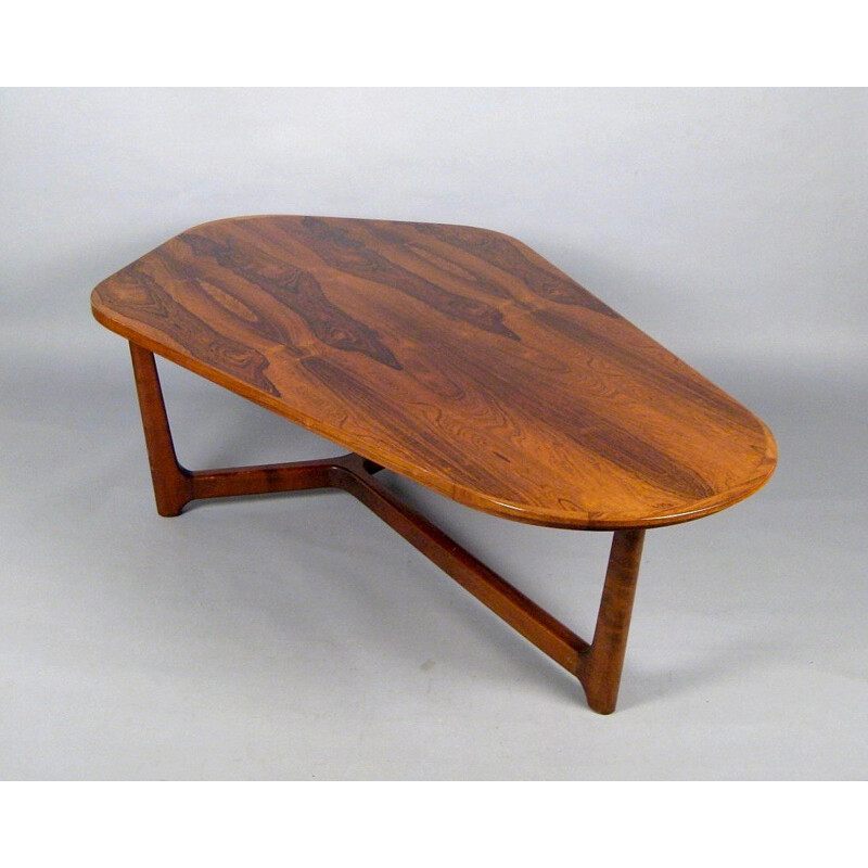 Scandinavian design vintage rosewood table - 1950s