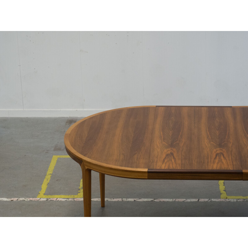 Extendable walnut dining table by Bertil Fridhagen for Bodafors - 1960s 