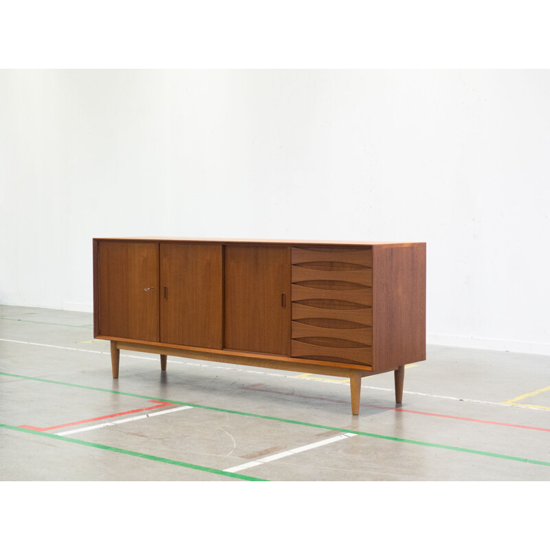 Vintage teak and oak sideboard - 1950s