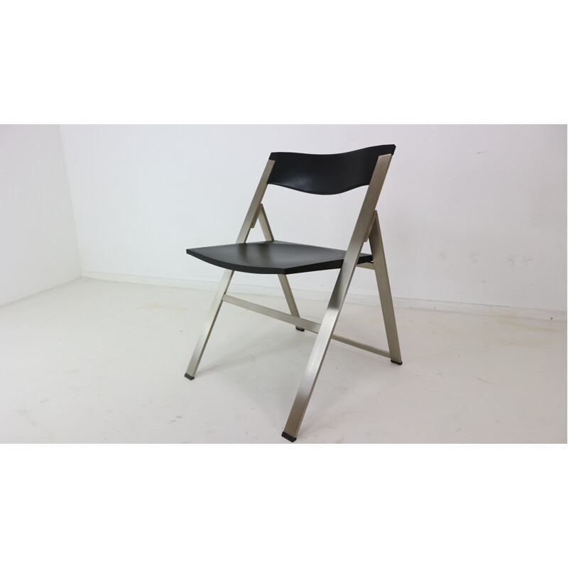 Set of Four Contemporary P08 Folding Chairs for Tecno, Italy - 1990s