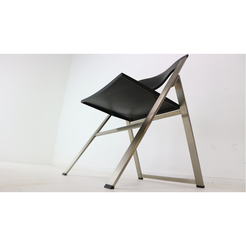 Set of Four Contemporary P08 Folding Chairs for Tecno, Italy - 1990s