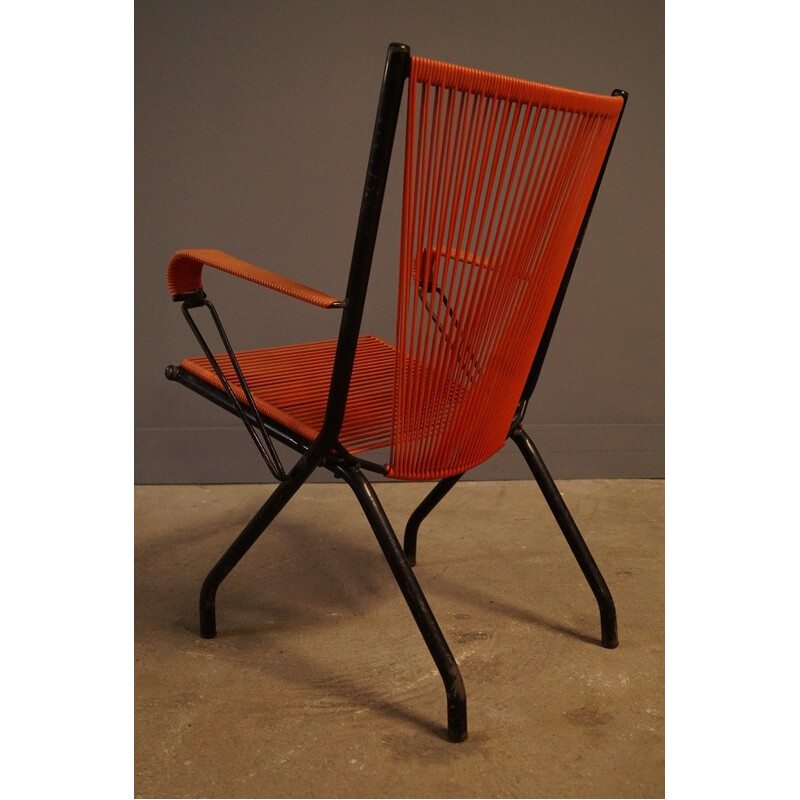 Mid-century Scoubidou armchair by André Monpoix - 1950s