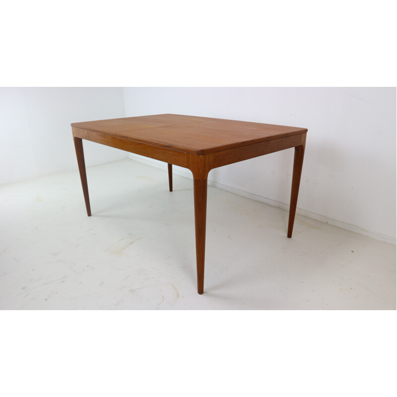 Teak Extendable Dining Table by Arne Hovmand-Olsen for Mogens Kold - 1950s