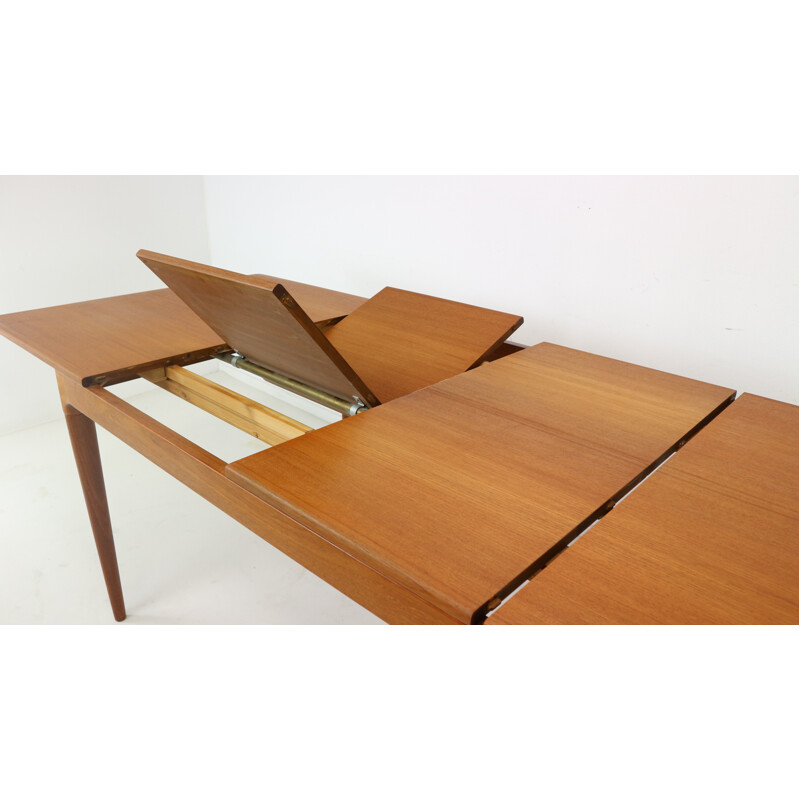 Teak Extendable Dining Table by Arne Hovmand-Olsen for Mogens Kold - 1950s