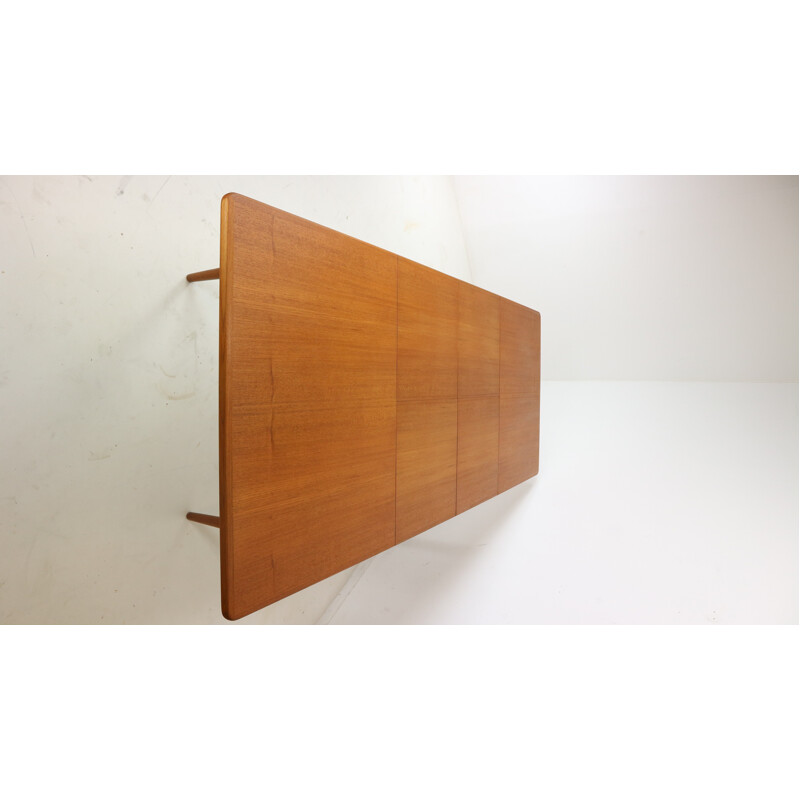 Teak Extendable Dining Table by Arne Hovmand-Olsen for Mogens Kold - 1950s