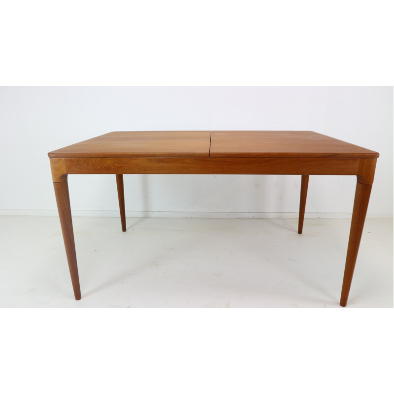 Teak Extendable Dining Table by Arne Hovmand-Olsen for Mogens Kold - 1950s