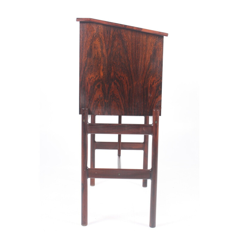 Mid-century Rosewood Desk by Henry Rosengren Hansen for Brande Møbelindustri - 1950s