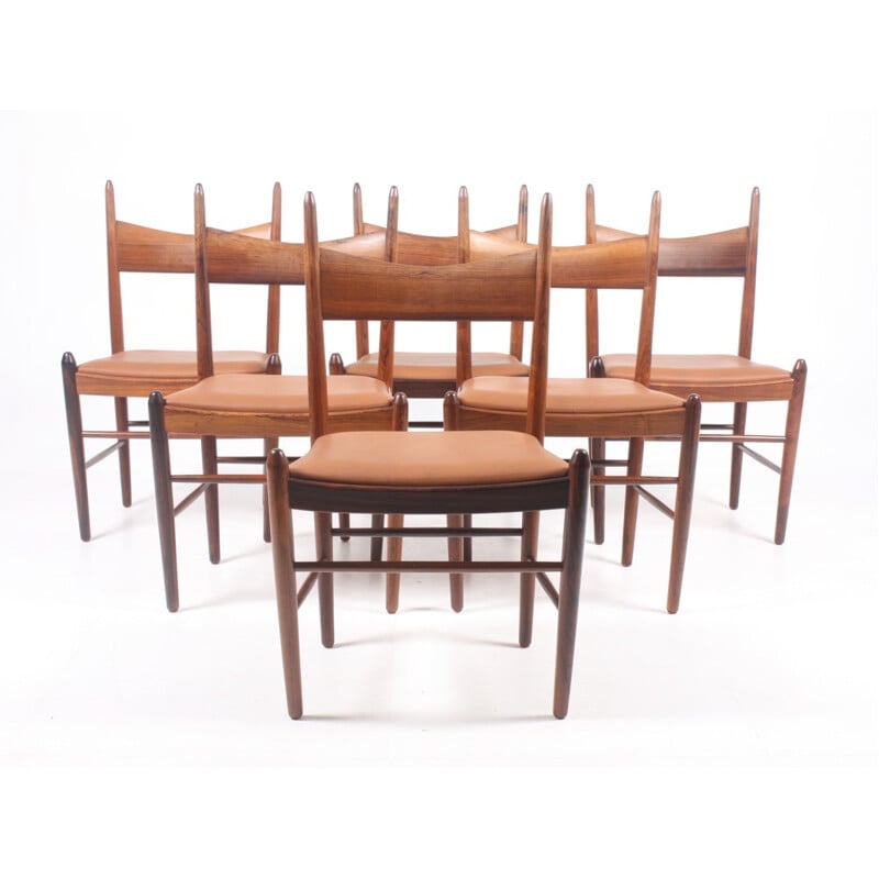 Rosewood Dining Chairs by Vestervig Eriksen - 1960s