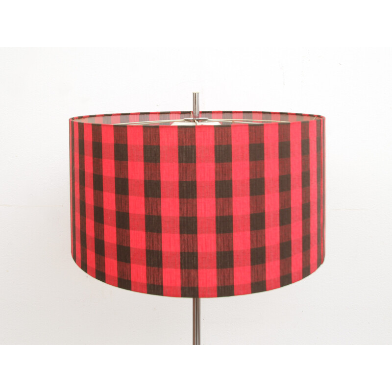 Red vintage floor lamp - 1960s