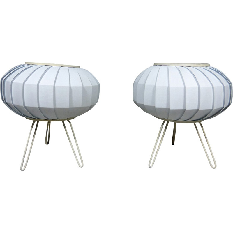 Pair of Ufo table lamps - 1950s