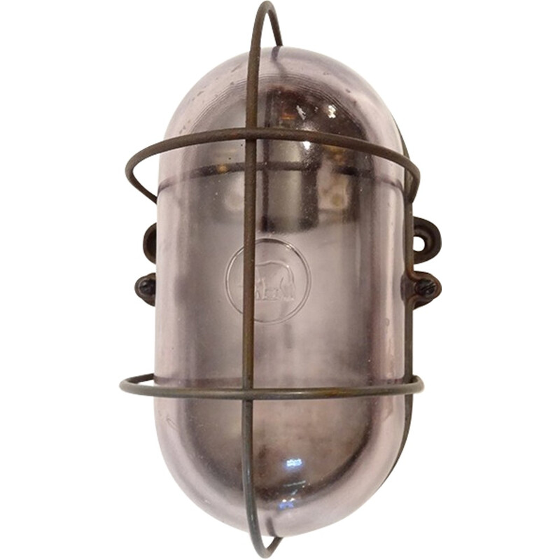 Vintage industrial wall lamp - 1940s