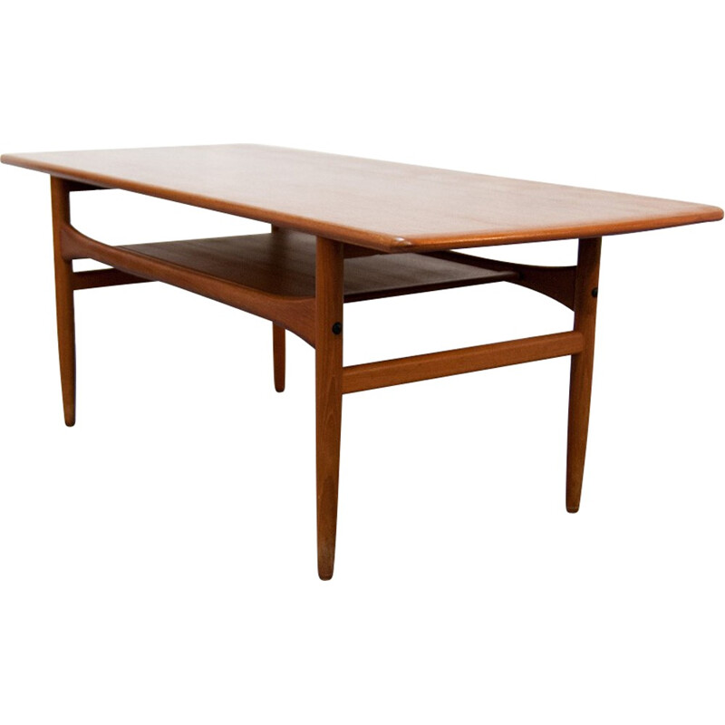 Big vintage scandinavian coffee table - 1960s