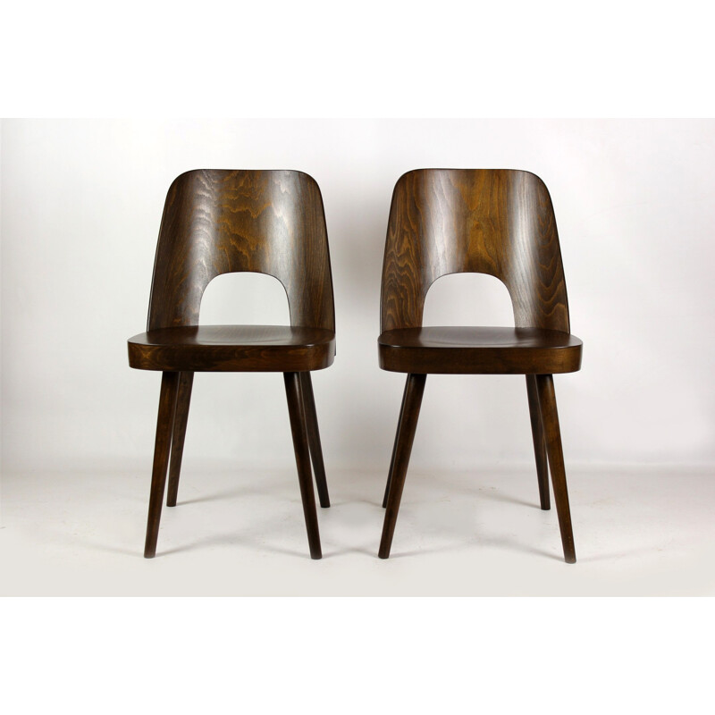 Pair of vintage chairs No.515 by Oswald Haerdtl for TON - 1950s
