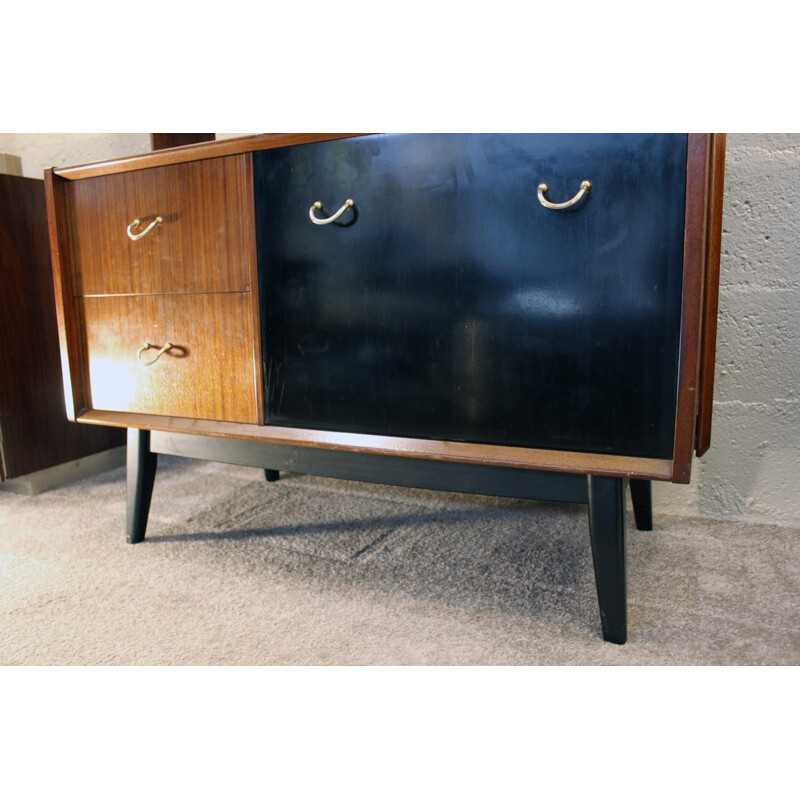 Vintage mahogany bookcase - 1960s