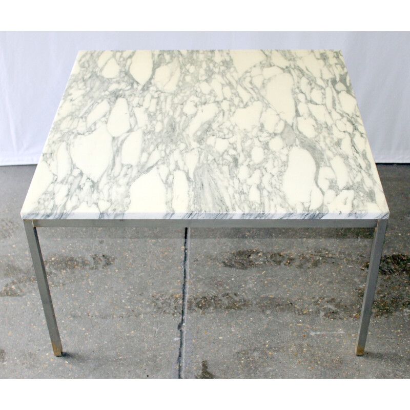 Vintage Carrara marble coffee table by Florence Knoll - 1970s