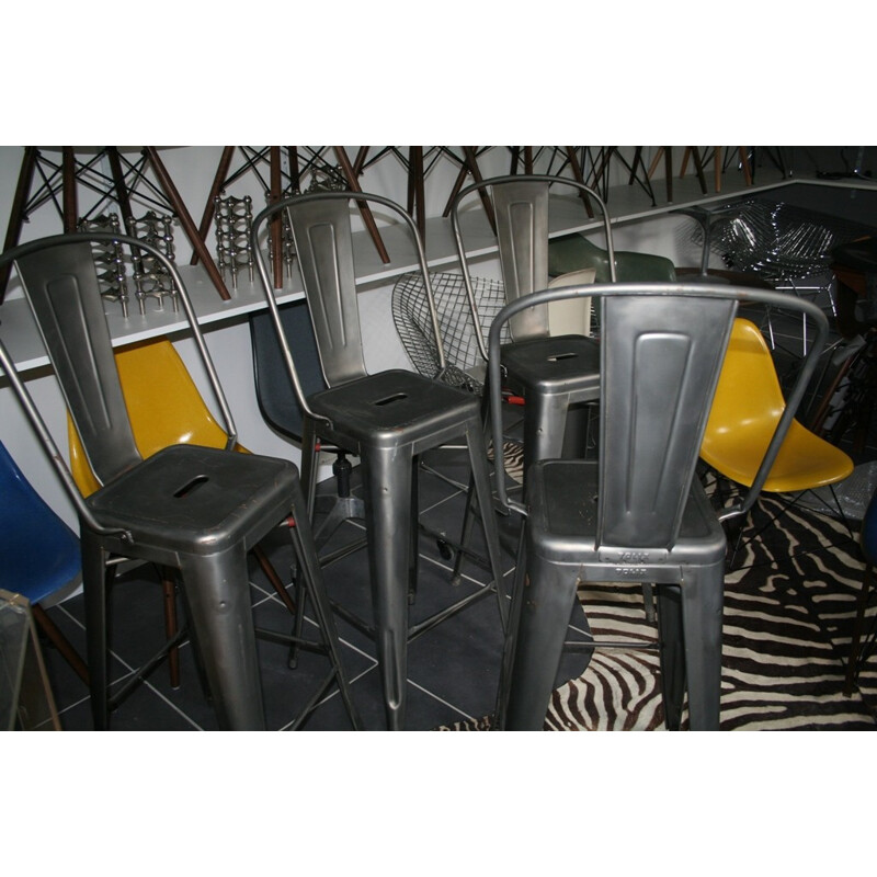 Industrial bar stool TOLIX H75 in steel, Xavier PAUCHARD - 2000s