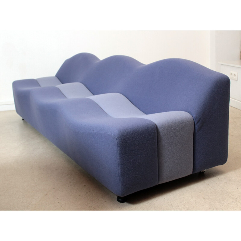 Blue vintage sofa "ABCD" by Pierre Paulin for Artifort - 1970s