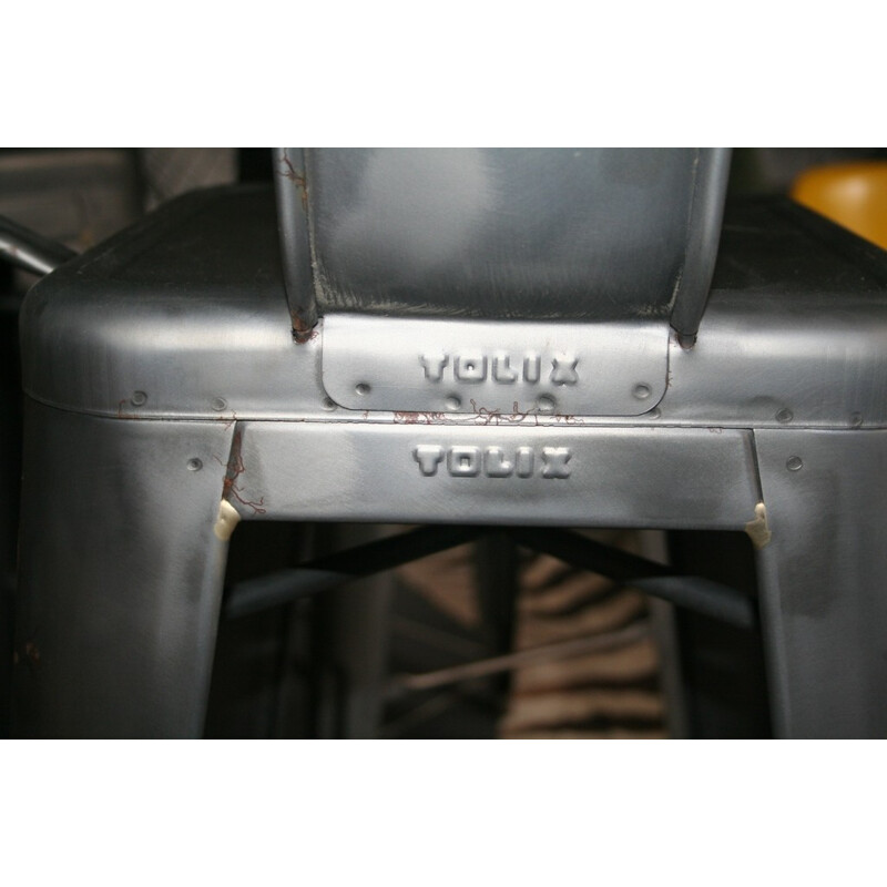 Industrial bar stool TOLIX H75 in steel, Xavier PAUCHARD - 2000s