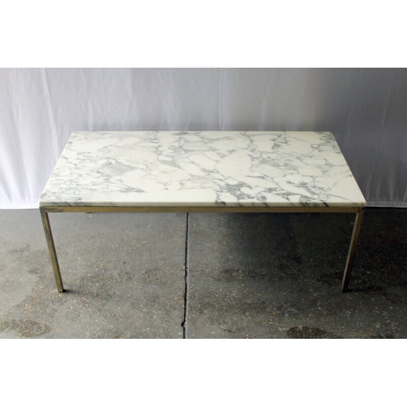 Rectangular coffee table in marble by Florence Knoll - 1970s