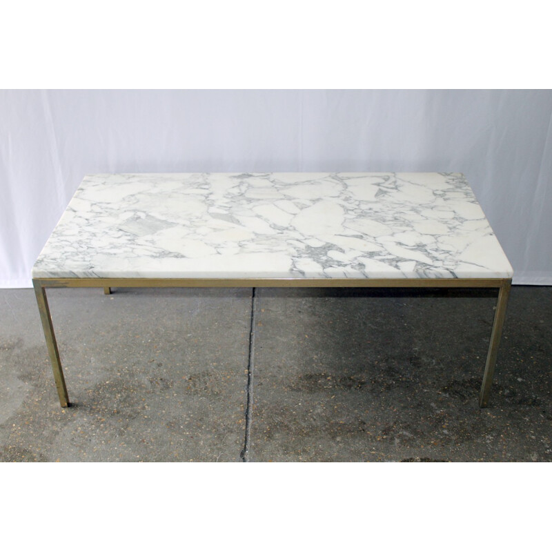 Rectangular coffee table in marble by Florence Knoll - 1970s