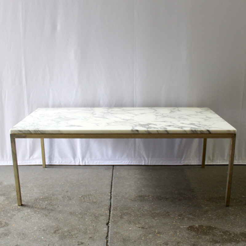 Rectangular coffee table in marble by Florence Knoll - 1970s