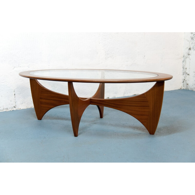 Astro coffee table in teak and glass by Victor Wilkins for G-Plan - 1960s