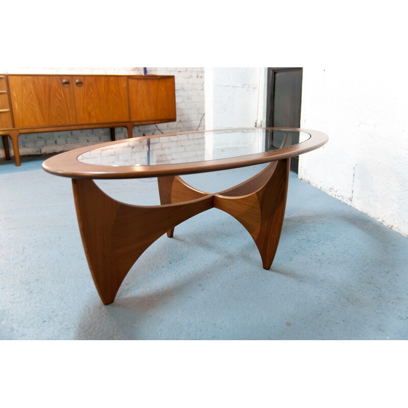Astro coffee table in teak and glass by Victor Wilkins for G-Plan - 1960s