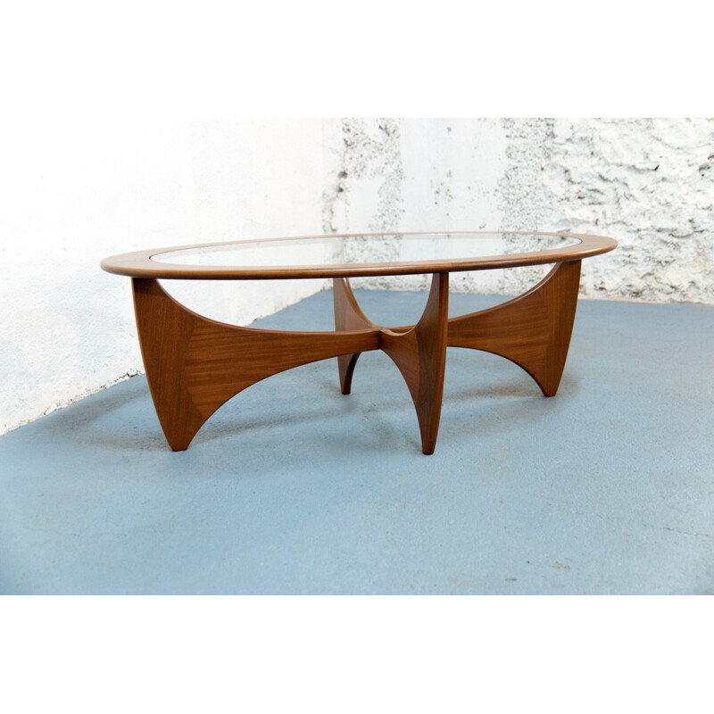 Table basse Astro en teck et verre par Victor Wilkins pour G-Plan - 1960