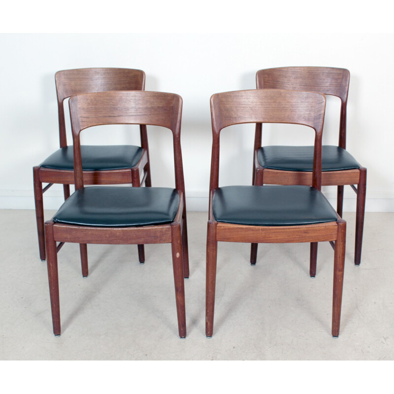 Set of 4 mid-century scandinavian chairs - 1960s