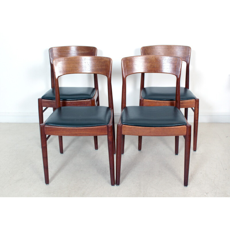 Set of 4 mid-century scandinavian chairs - 1960s