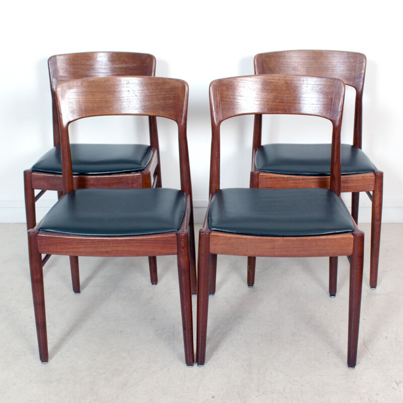 Set of 4 mid-century scandinavian chairs - 1960s