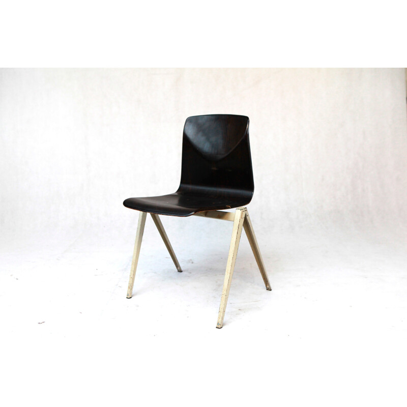 Mid centurty S22 Galvantias chair in ebony - 1970s