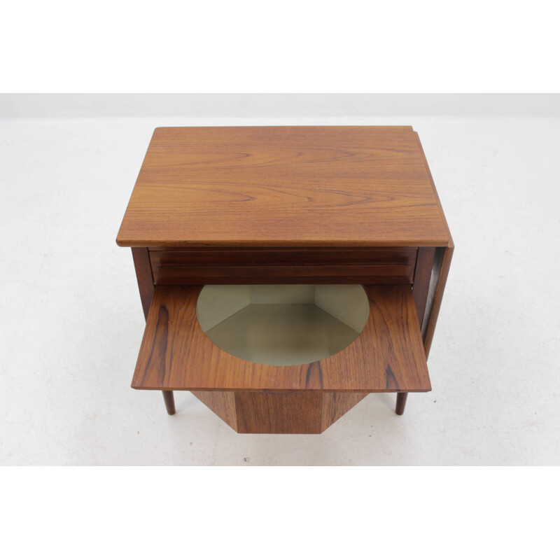 Table de couture danoise extensible en teck - 1960