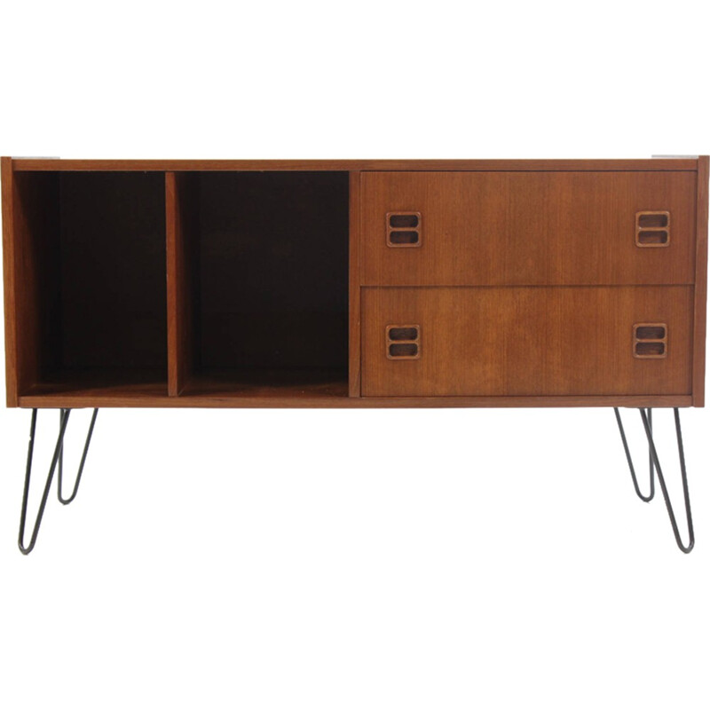 Vintage Danish Teak TV Stand Cabinet - 1960s