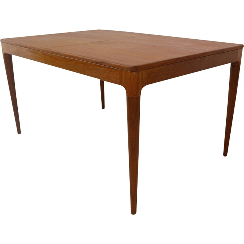 Teak Extendable Dining Table by Arne Hovmand-Olsen for Mogens Kold - 1950s