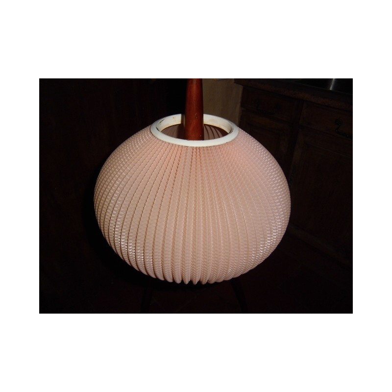 Lampadaire "Mante religieuse" vintage par Maison Rispal - 1950