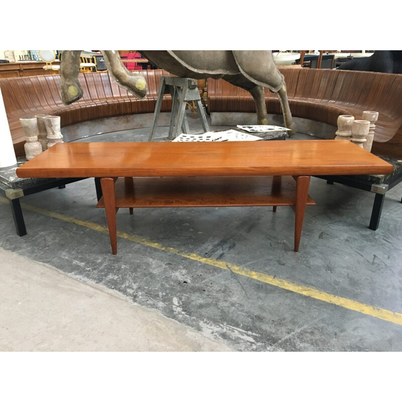 Teak coffee table by Johannes Andersen - 1960s